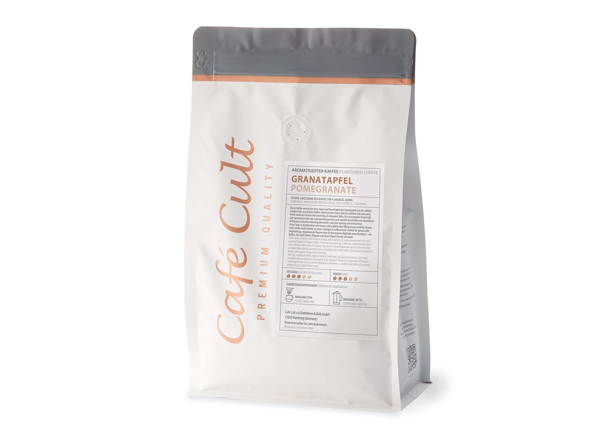Kaffee "Granatapfel" 250 g, ganze Bohne aromatisiert