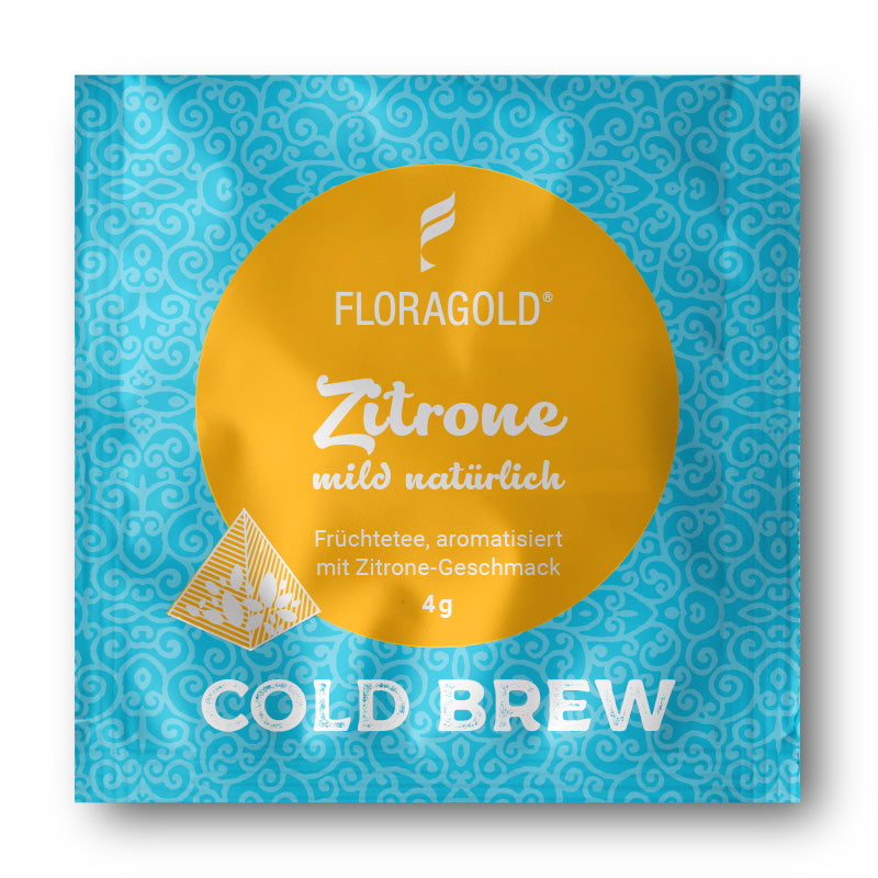 Cold Brew Zitrone mild natürlich, Sommer