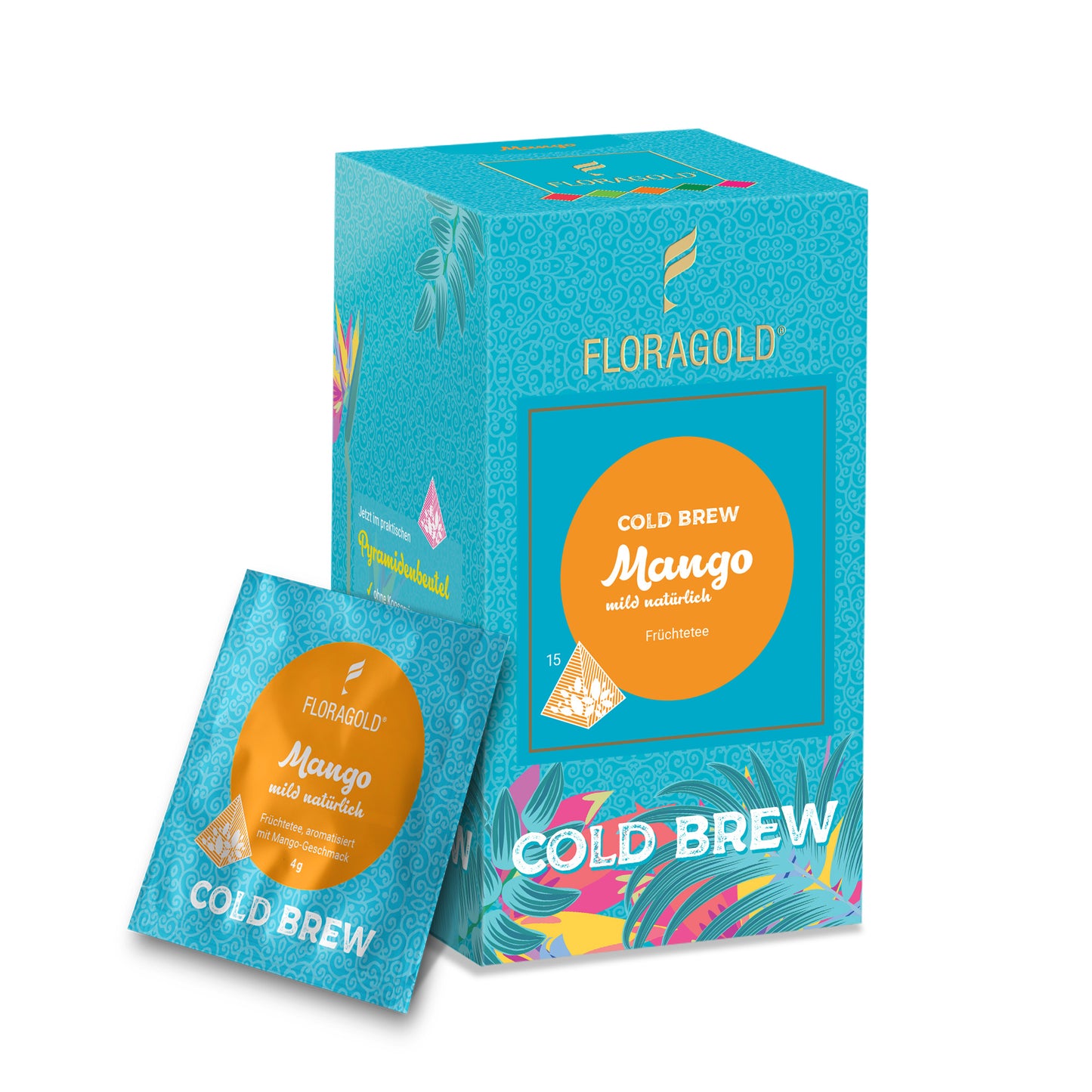 Cold Brew Mango mild natürlich, Früchtetee, Eistee, Sommer