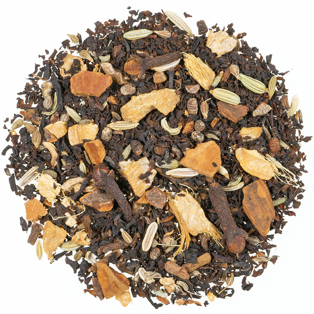 Chai, Kräutertee mit Schwarztee-Mischung (46%)