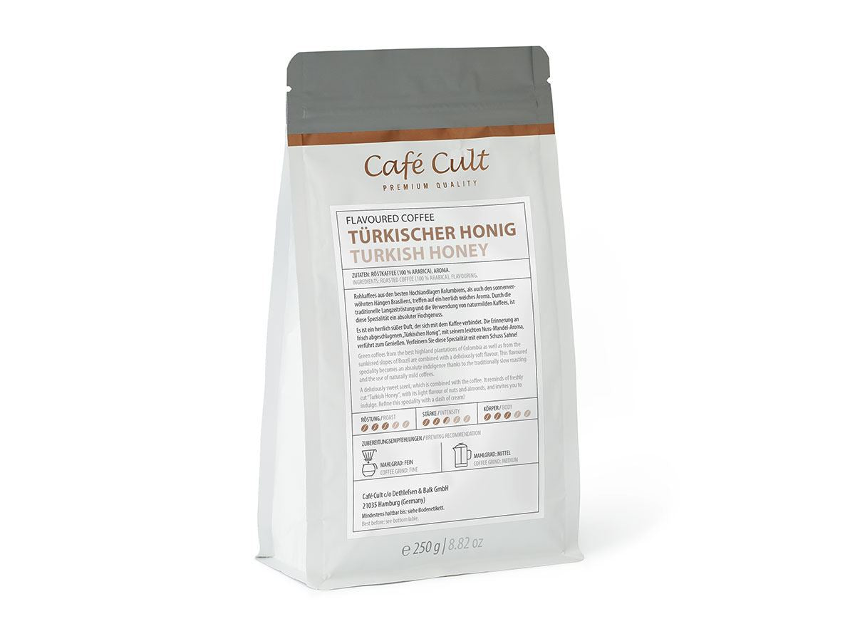Kaffee Türkischer Honig 250 g, ganze Bohne aromatisiert
