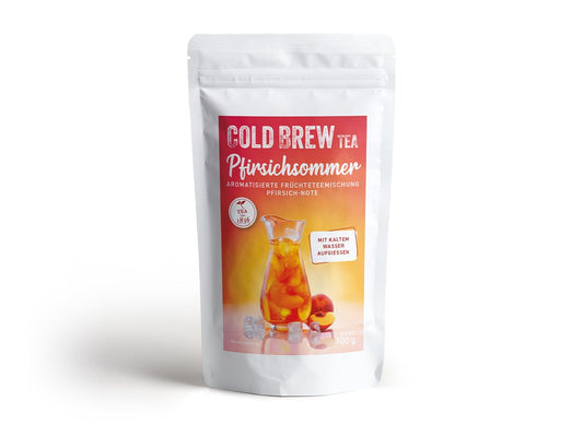 Cold Brew Früchteteemischung Pfirsichsommer [Pfirsich-Note] 100g, Sommer