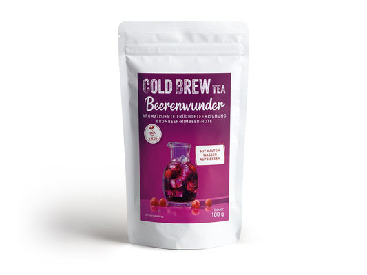 Cold Brew Früchteteemischung Beerenwunder [Brombeer-Himbeer-Note] 100g, Sommer