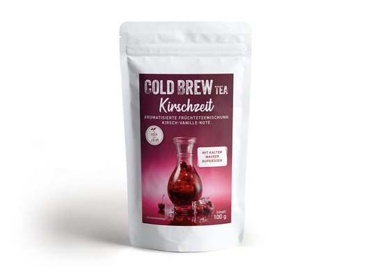 Cold Brew Früchteteemischung Kirschzeit [Kirsch-Vanille-Note] 100g, Sommer