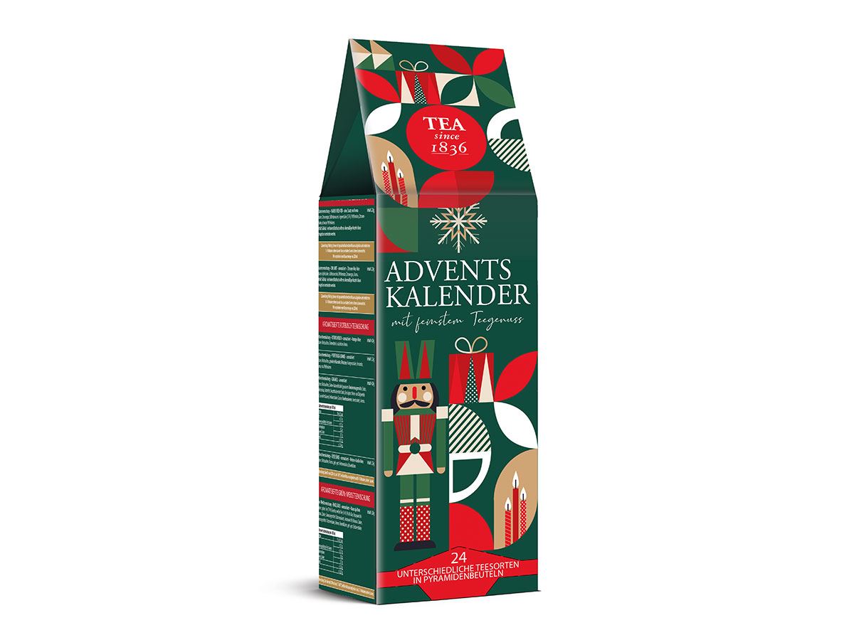 Tee-Adventskalender "Scandic Tea" mit 24 Pyramidenbeuteln