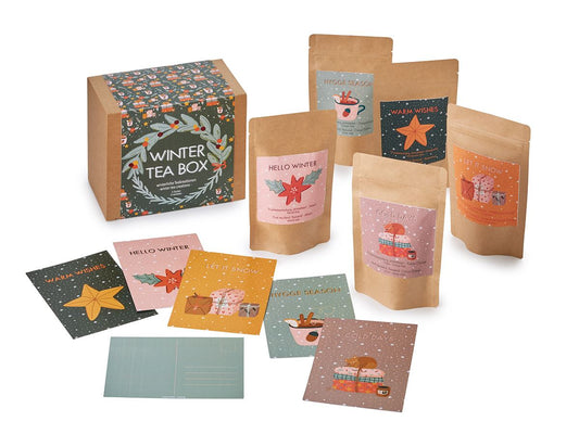 Geschenkset „Winter Tea Box“ 5 Tüten sortiert, aromatisiert