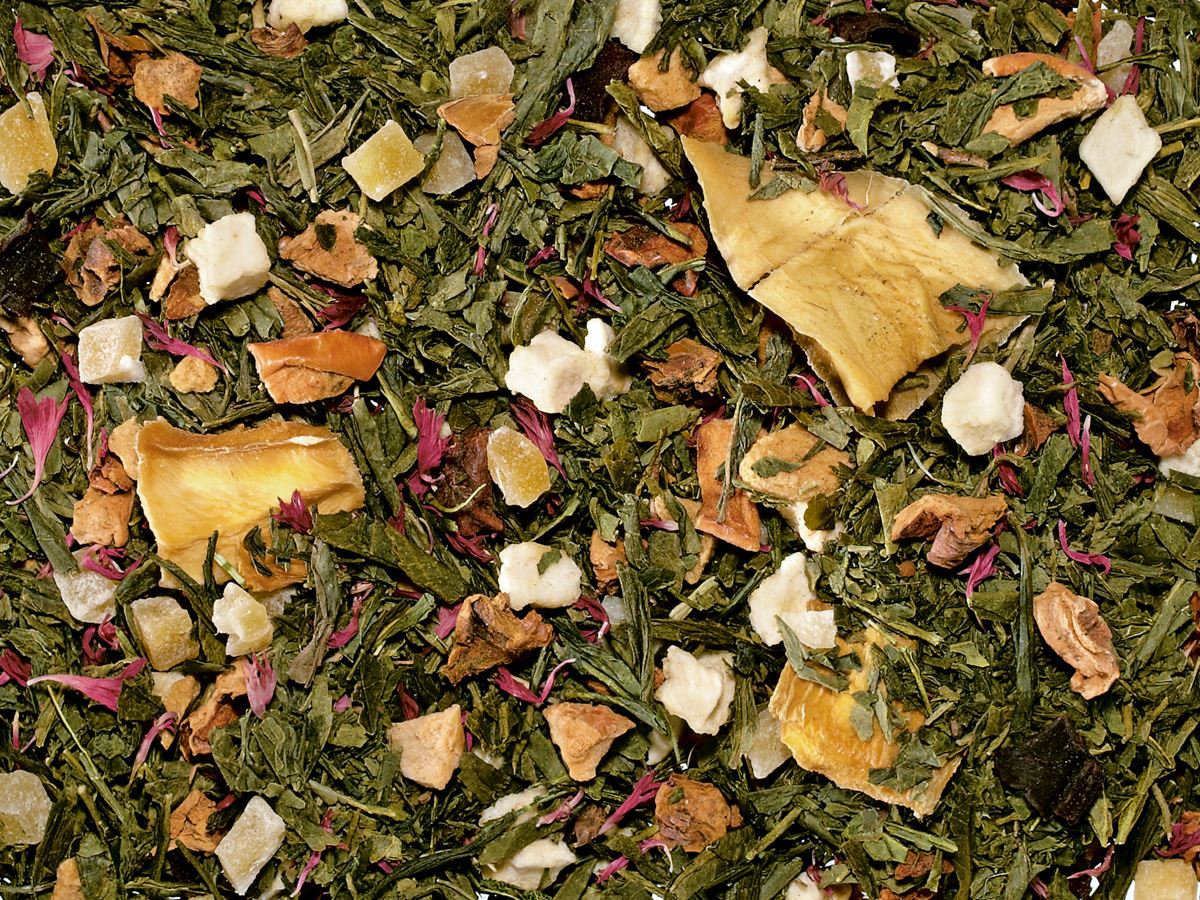 Grünteemischung Sencha Pink Tropics [Guaven-Mango-Note] aromatisiert