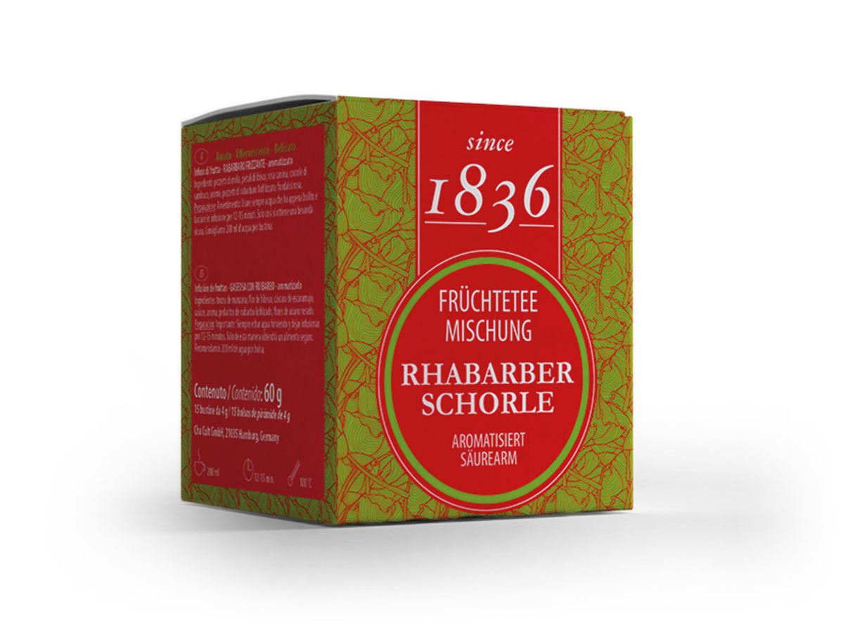 Früchteteemischung Rhabarberschorle Rhabarber-Note