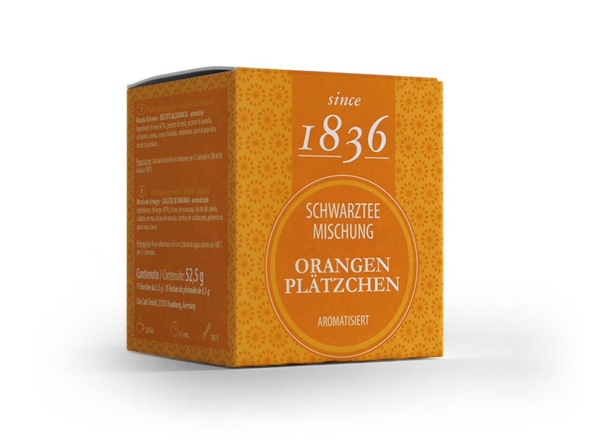 Schwarzteemischung Orangenplätzchen Orangenplätzchen-Note