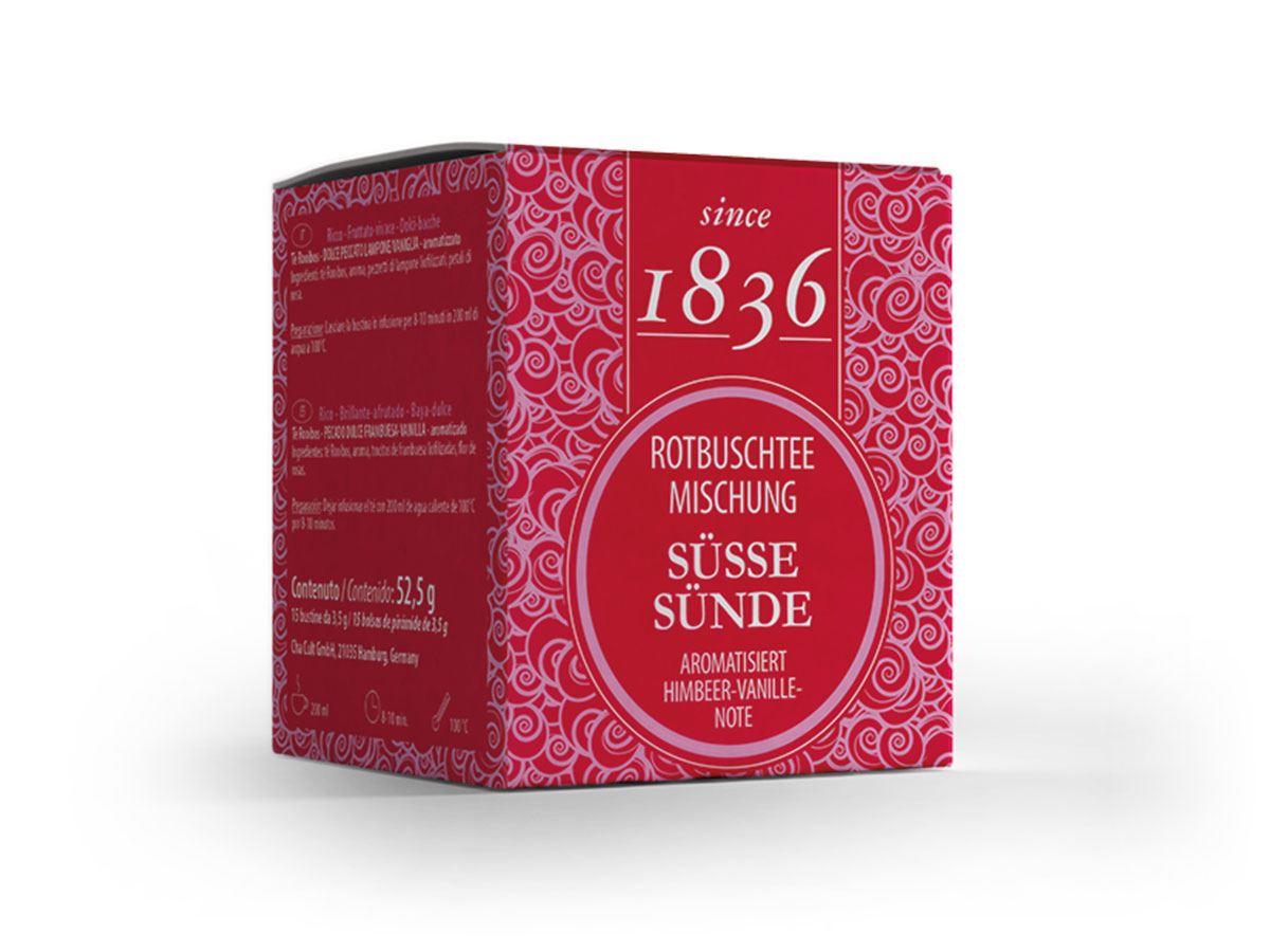 Rotbuschteemischung Süße Sünde Himbeer-Vanille-Note
