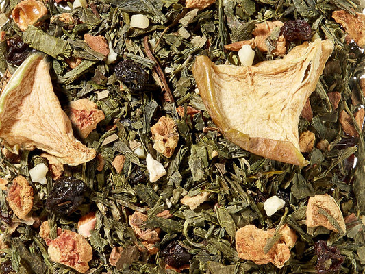 Grünteemischung Sencha Bratapfel [Apfel-Zimt-Note] aromatisiert