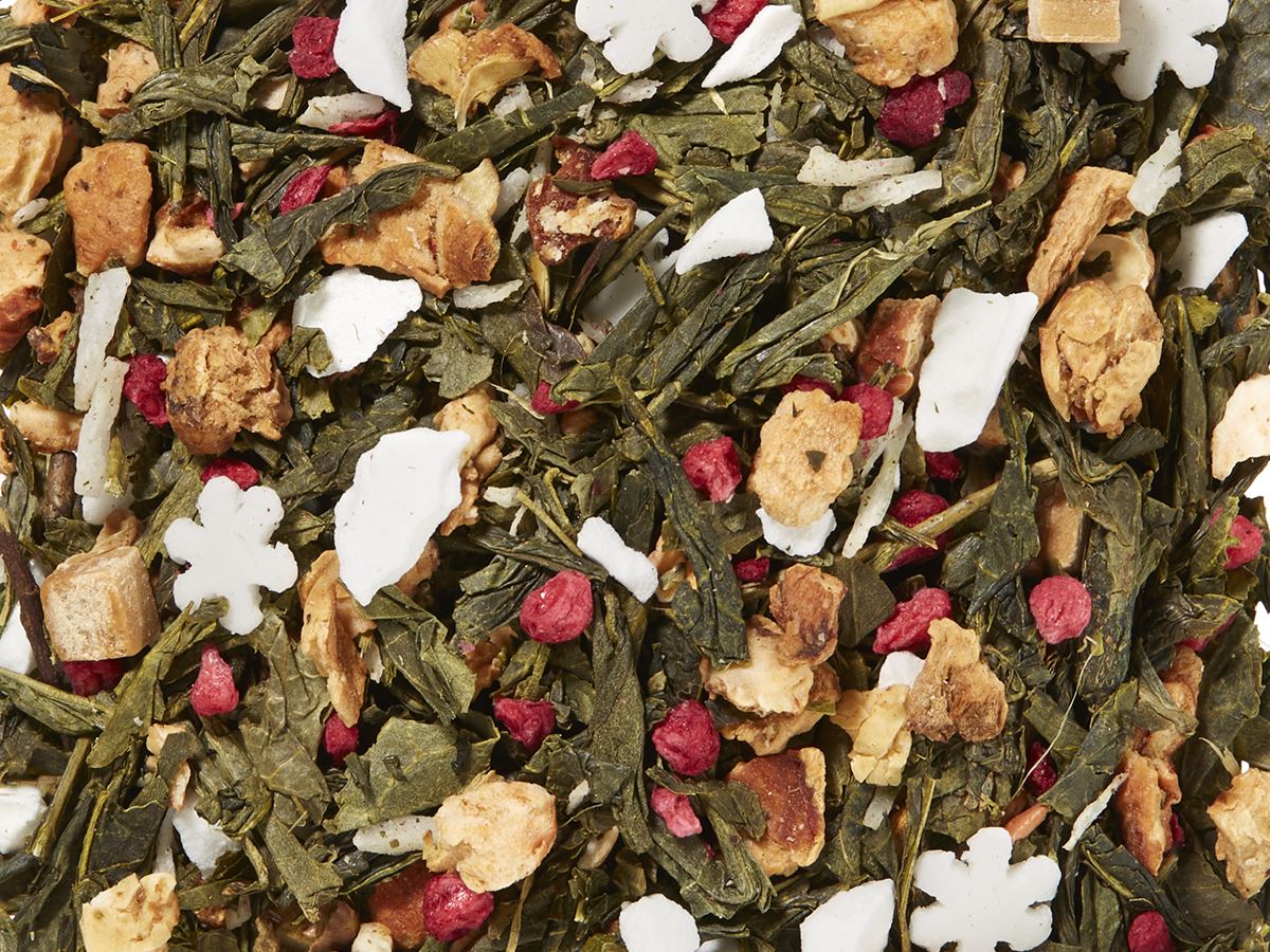 Grünteemischung Sencha Himmelskuss [Himbeer-Sahne-Note] aromatisiert