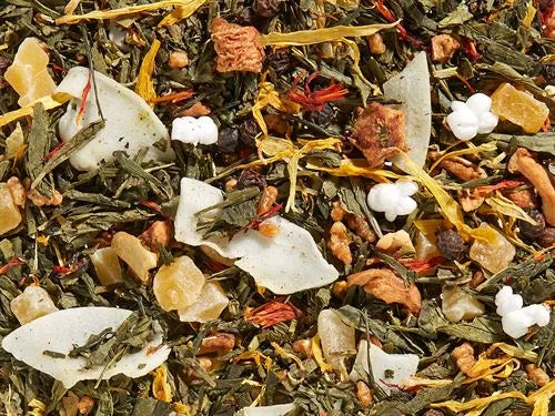 Grünteemischung Sencha Tropical Nights [Mango-Kokos-Note] aromatisiert