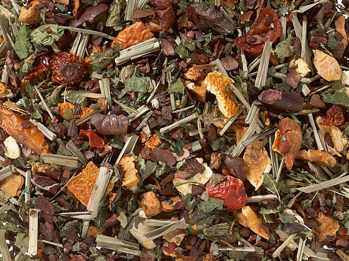 Kräuterteemischung Kakao/Orange [Kakao-Orangen-Note] aromatisiert