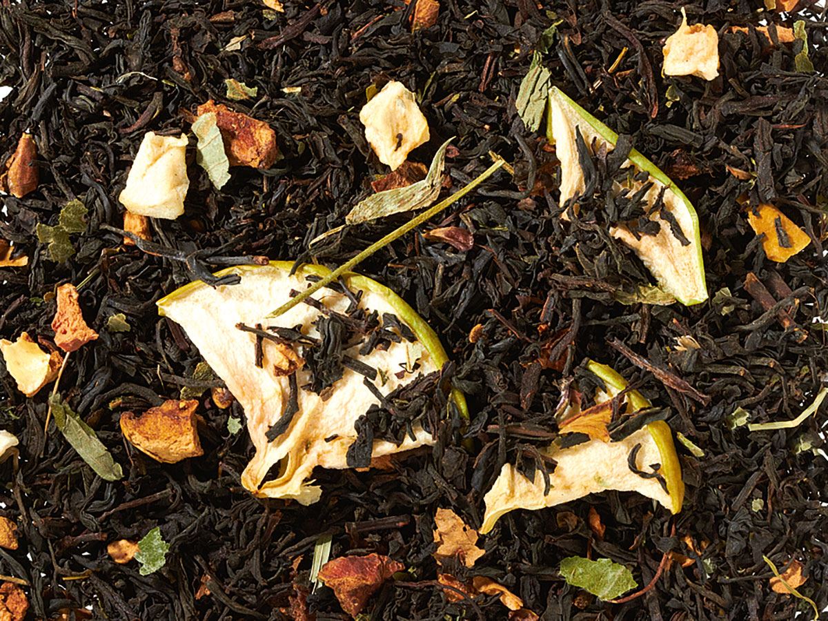 Schwarzteemischung Kandierter Apfel [Kandierter Apfel Note] aromatisiert