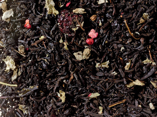 Schwarzteemischung Waldfrucht [Erdbeer-Note] aromatisiert, Sommertee