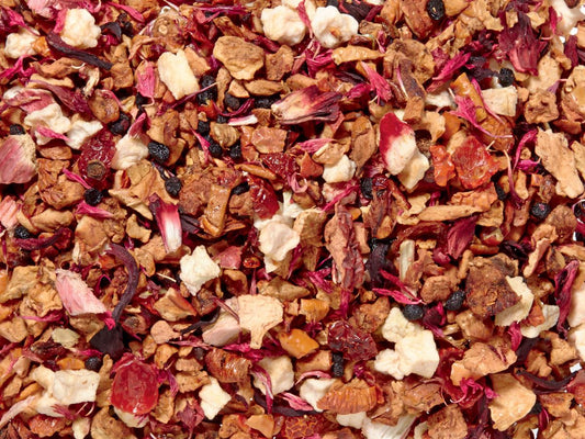 Früchteteemischung Rhabarberschorle [Rhabarber-Note] aromatisiert, Sommertee