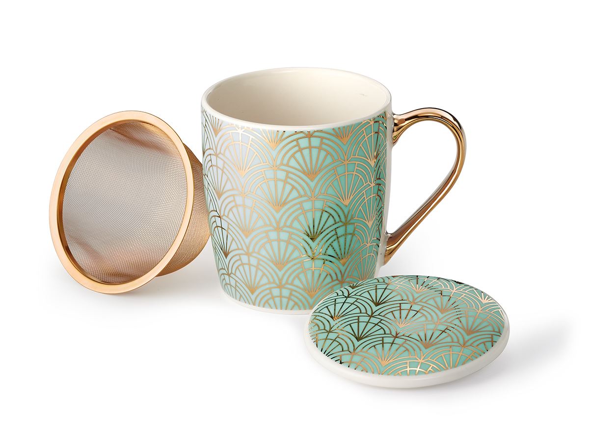 Kräuterteetasse "Art Déco" (3-teilig)