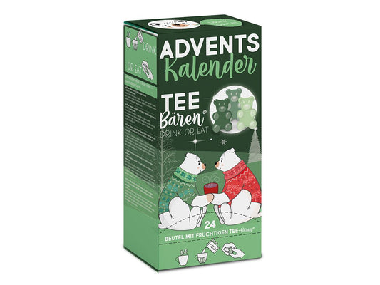 Tee-Bären® Adventskalender 24 x 15 g, Duo mit Tasse