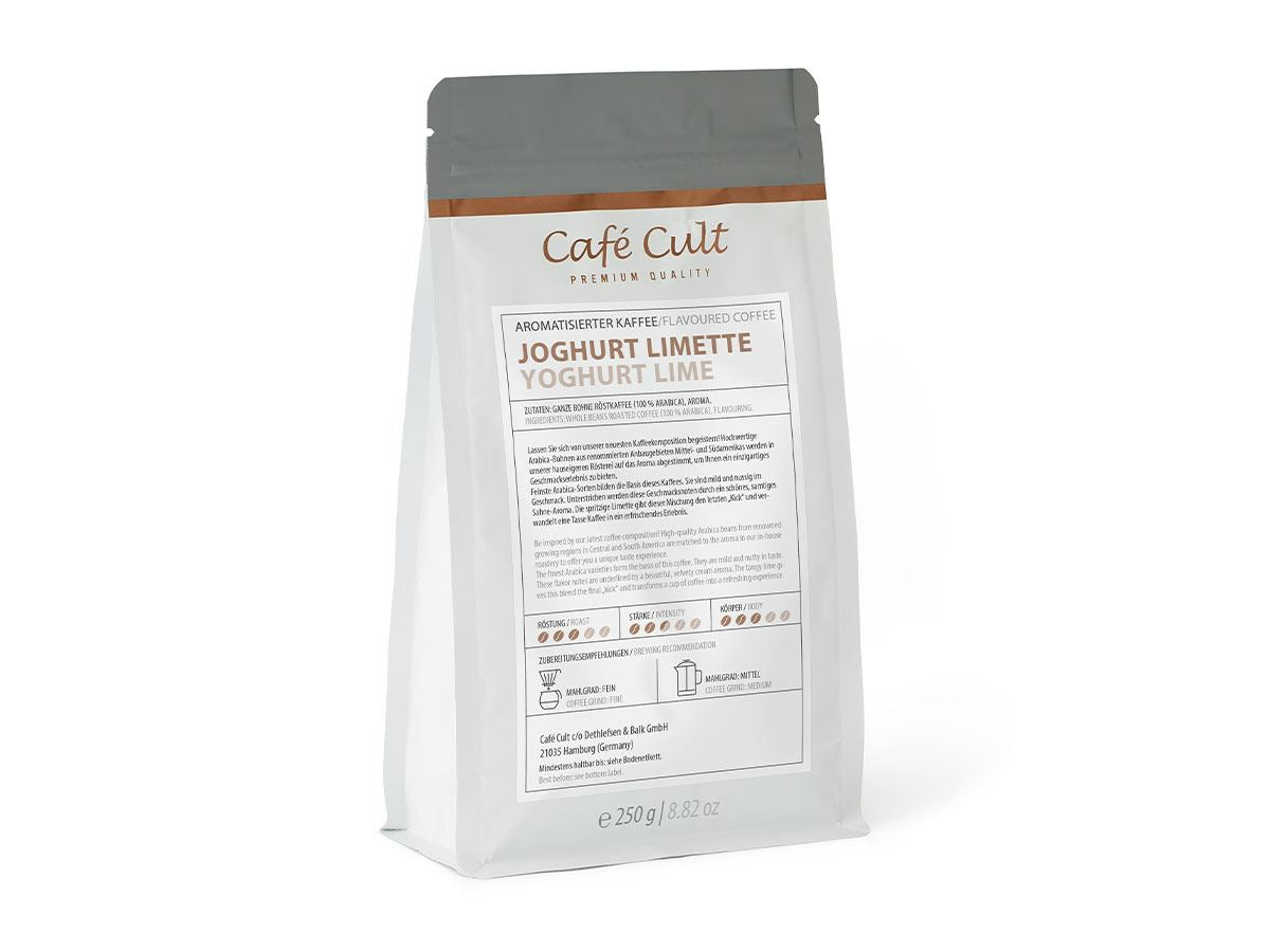 Kaffee Joghurt-Limette 250 g, ganze Bohne aromatisiert