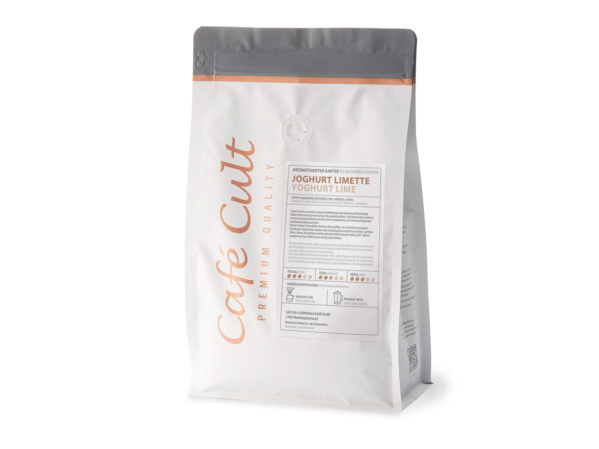 Kaffee Joghurt-Limette 250 g, ganze Bohne aromatisiert