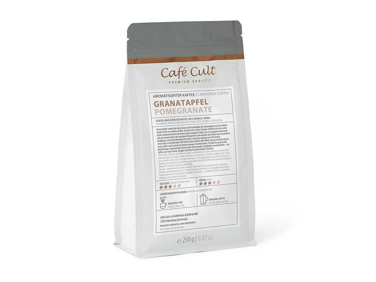 Kaffee "Granatapfel" 250 g, ganze Bohne aromatisiert