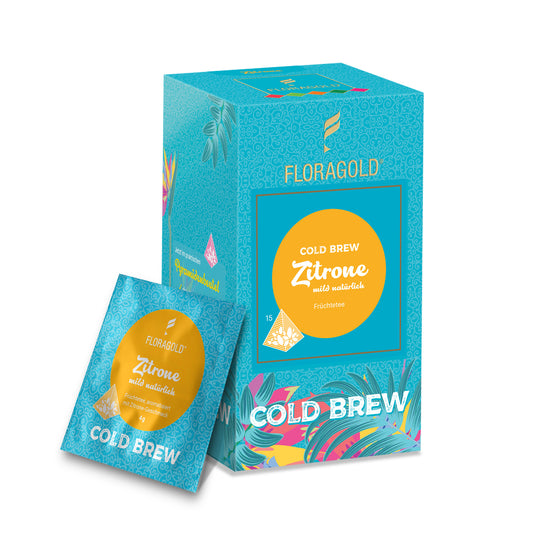 Cold Brew Zitrone mild natürlich, Früchtetee, Eistee