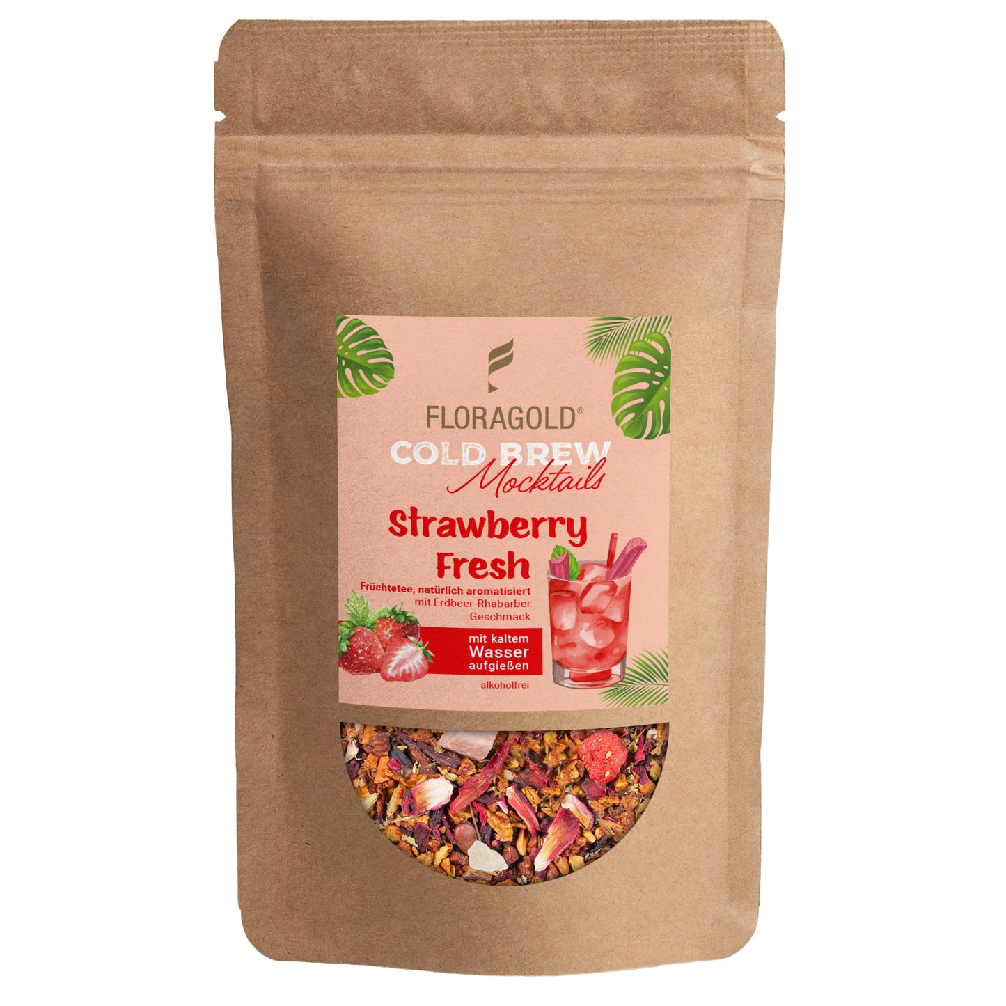 Cold Brew Mocktail Strawberry Fresh, Früchtetee, Eistee, 100 g