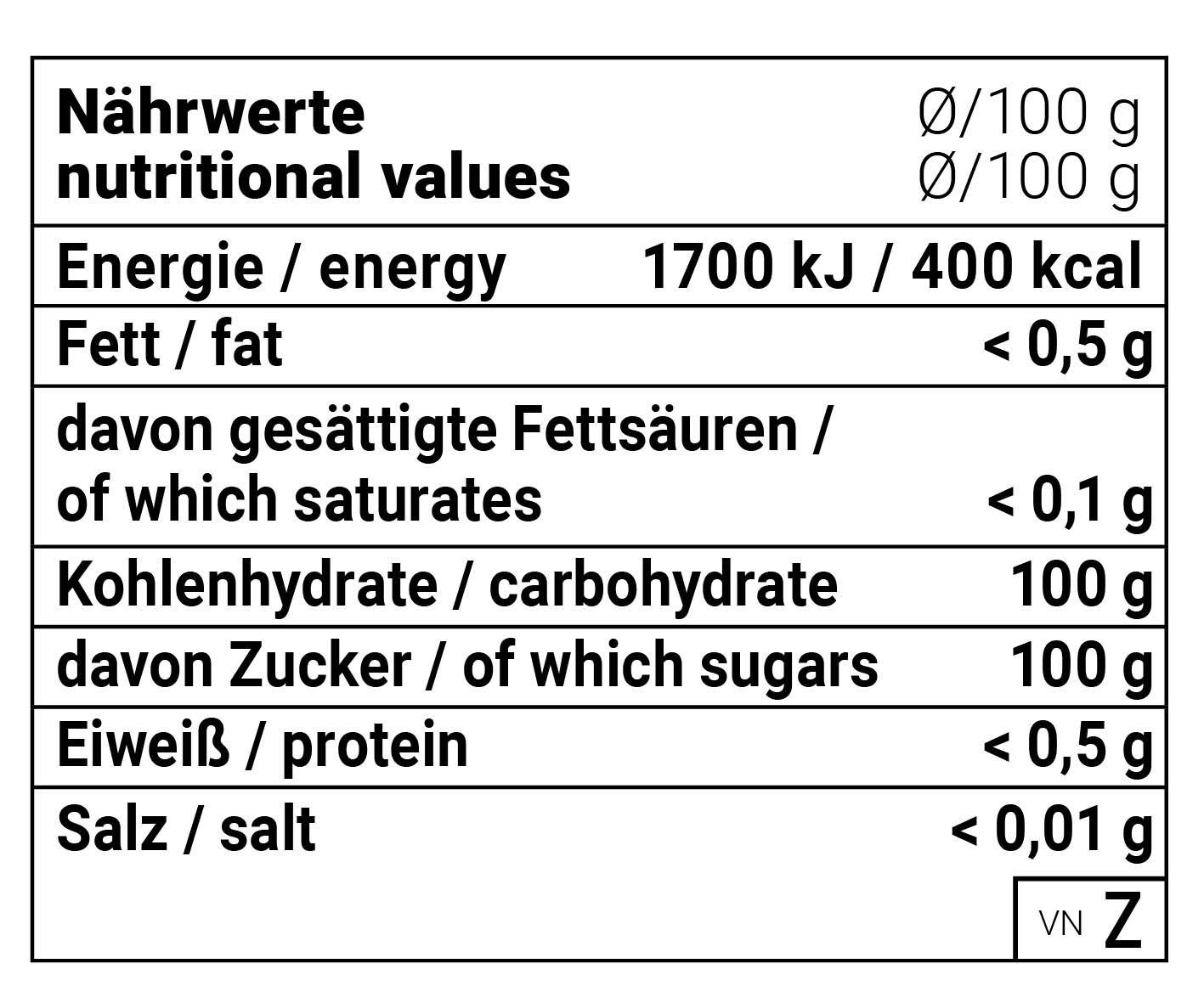 Kandissticks, braun, einzeln verpackt