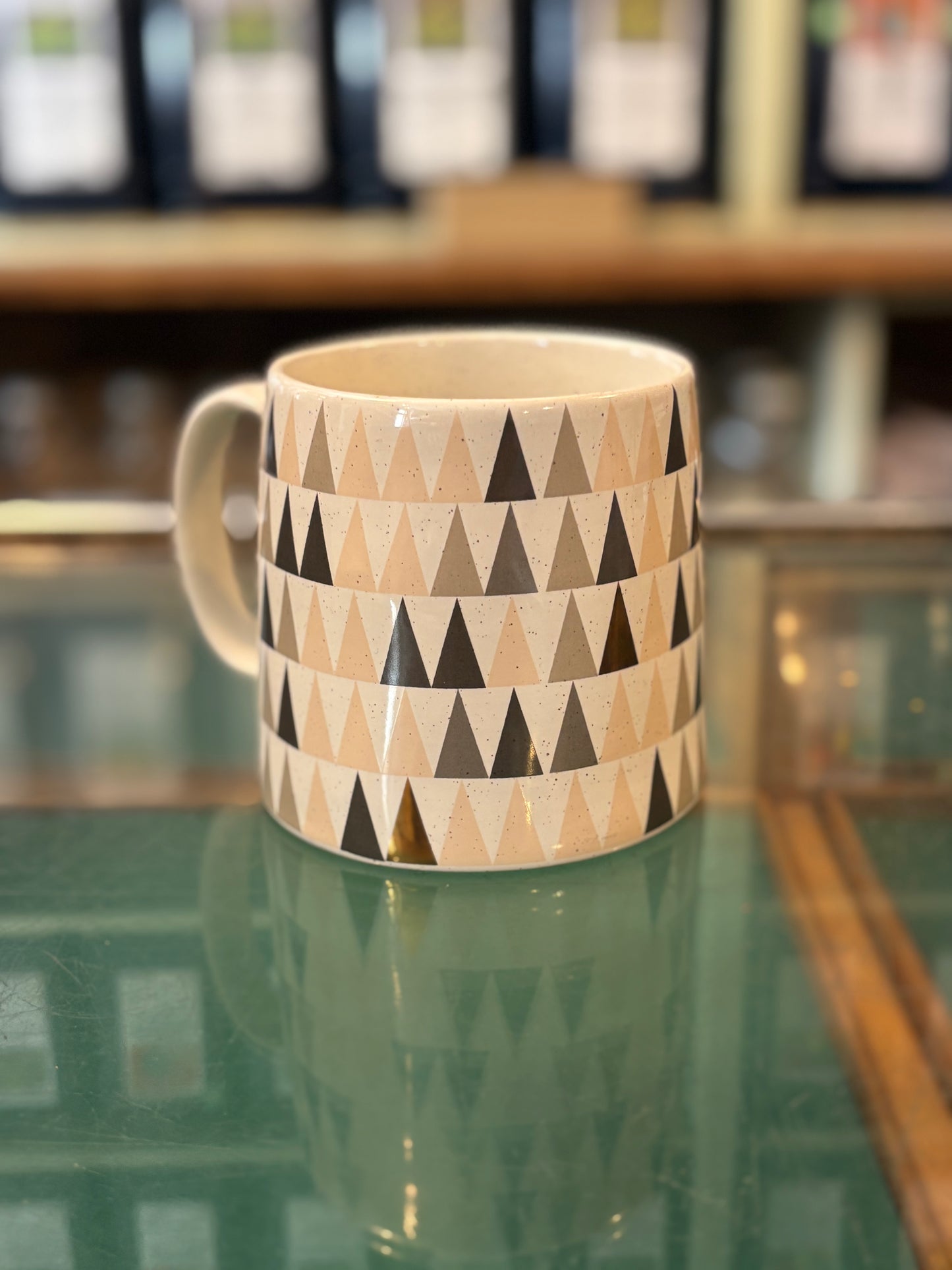 Becher "Janina" Keramik mit Goldauflage
