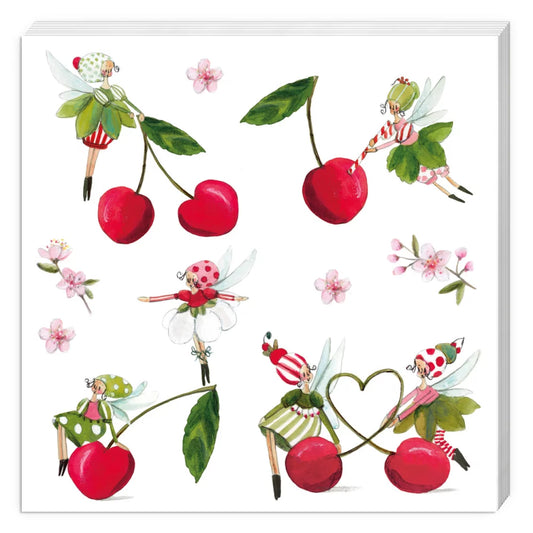 Cocktailserviette Kirsche