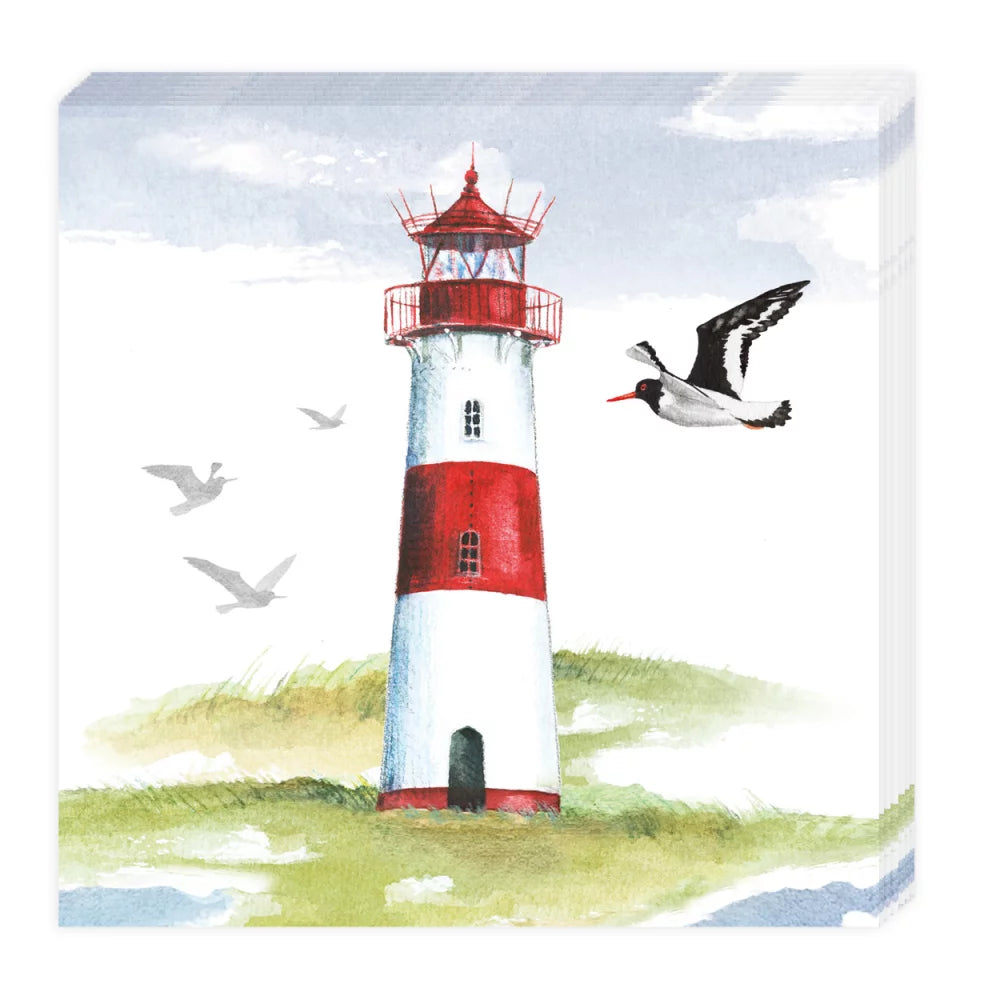 Cocktailserviette Leuchtturm