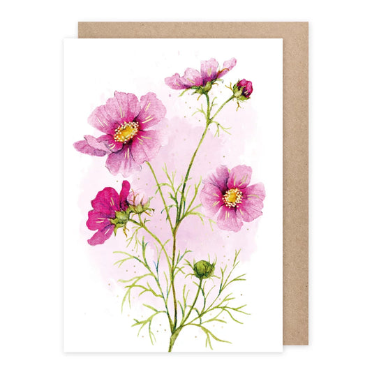 Klappkarte Cosmea
