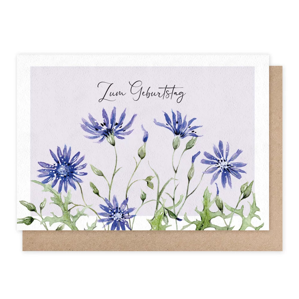 Klappkarte Lattich - Zum Geburtstag