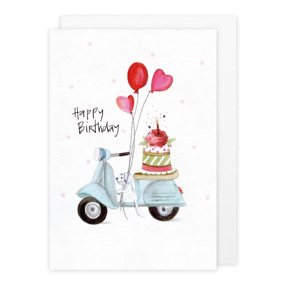 Klappkarte Vespa - Happy Birthday